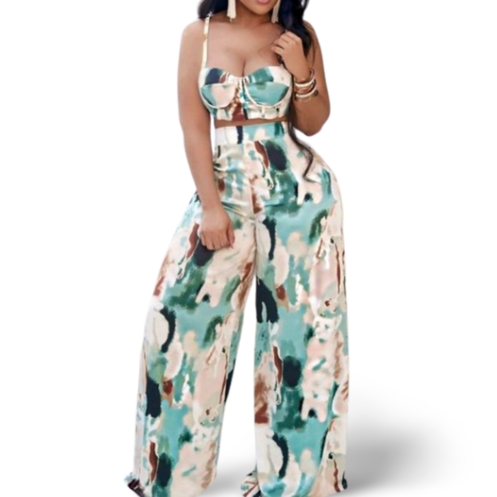 1 LEFT BACK IN STOCK Marysol.Boutique Set Cami Mixed Print Women's
